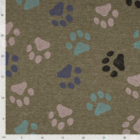 Alpenfleece Pfote, oliv meliert 2