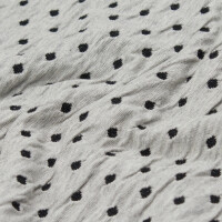 Doubleface Jacquard Jersey, hellgrau/schwarz
