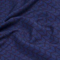 French Terry Cozy Small Knit, blau gallery